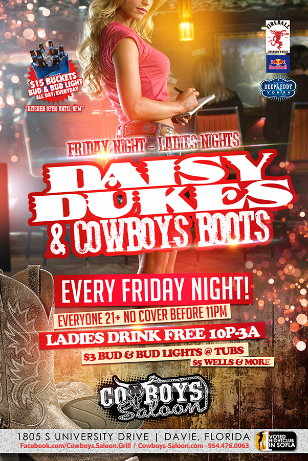Cowboys Saloon Davie Sexy Daisy Dukes Ladies Night Fridays